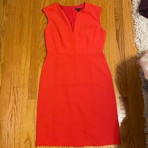 Ann Taylor Coral Sleeveless Dress